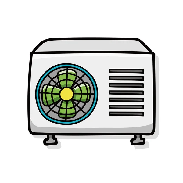 Air conditioner doodle — Stock Vector