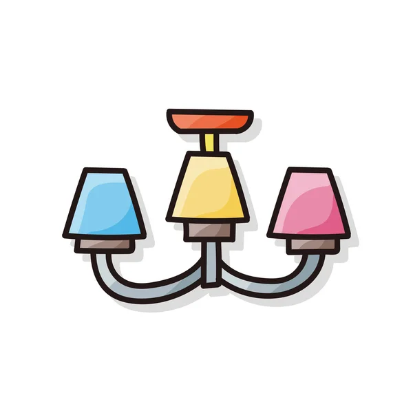 Lamp doodle — Stockvector