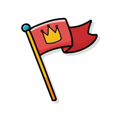 yarış bayrağını doodle