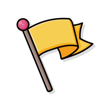 yarış bayrağını doodle