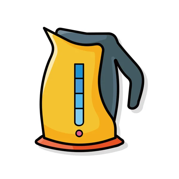 Warm water fles doodle — Stockvector