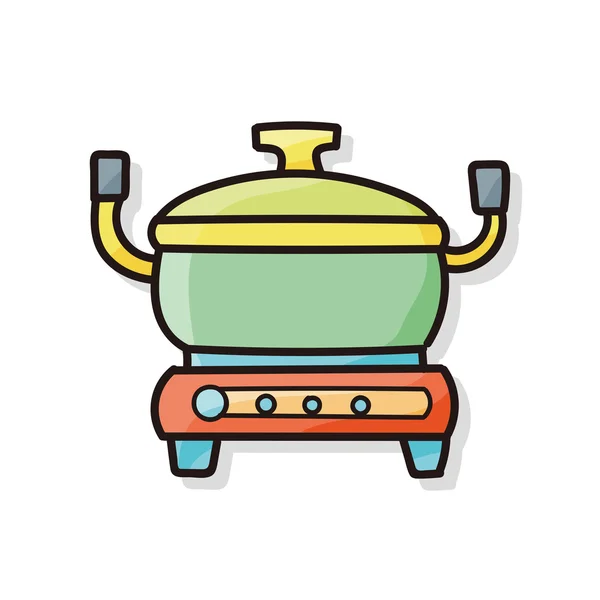Ρύζι κουζίνα doodle — Διανυσματικό Αρχείο