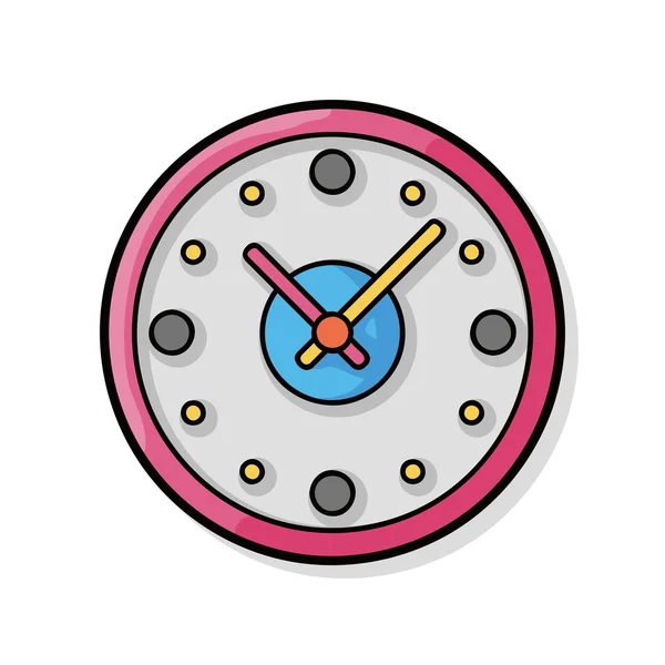 Doodle годинник — стоковий вектор