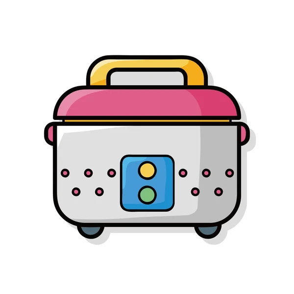 Rice cooker doodle — Stock vektor