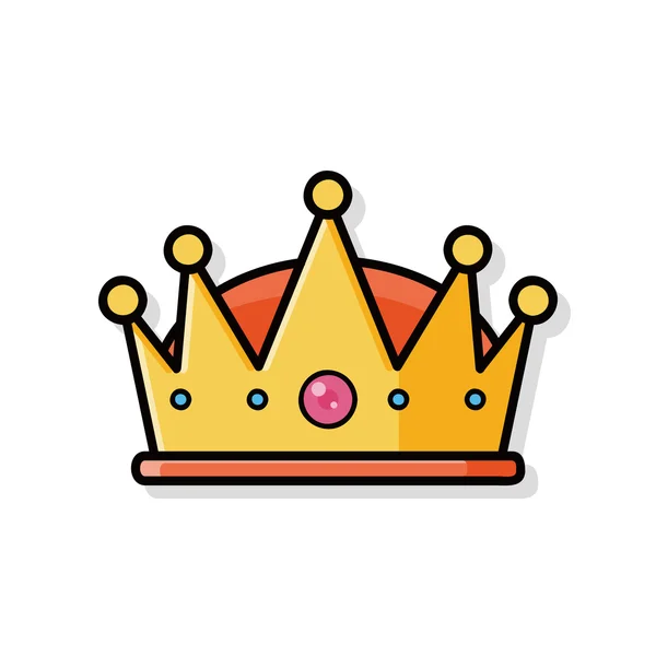 Crown doodle — Stock Vector