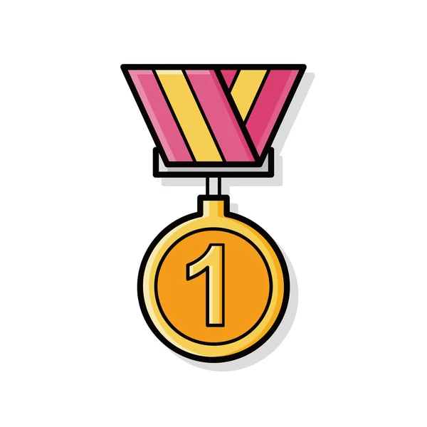 Medal doodle — Stock Vector