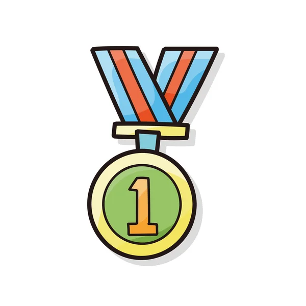 Doodle médaille — Image vectorielle