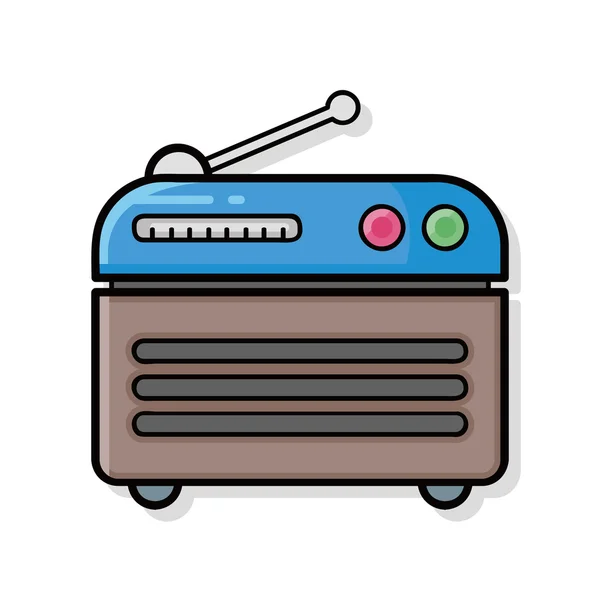 Radio doodle — Stockvector