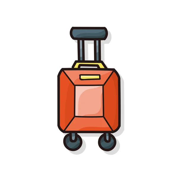 Suitcase doodle — Stock Vector