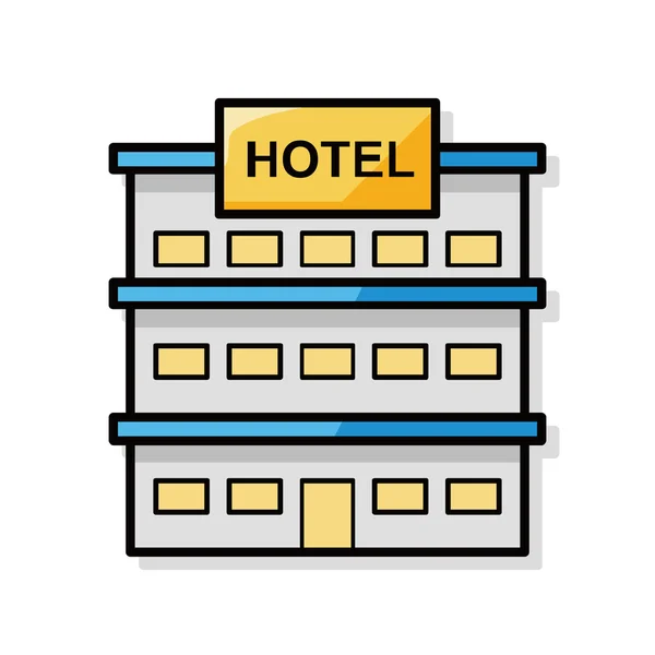 Ξενοδοχείο doodle — Διανυσματικό Αρχείο