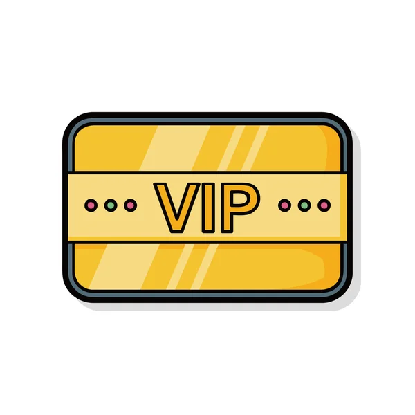 Vip card doodle — Stock Vector