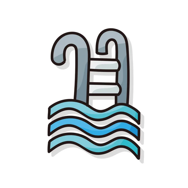 Doodle πισίνα — Διανυσματικό Αρχείο