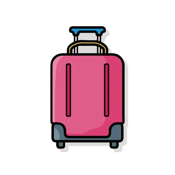 Suitcase doodle — Stock Vector