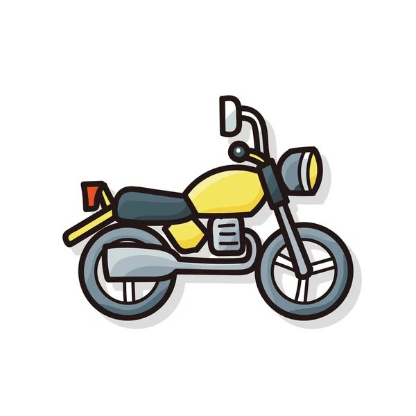 Doodle motocicleta — Vetor de Stock