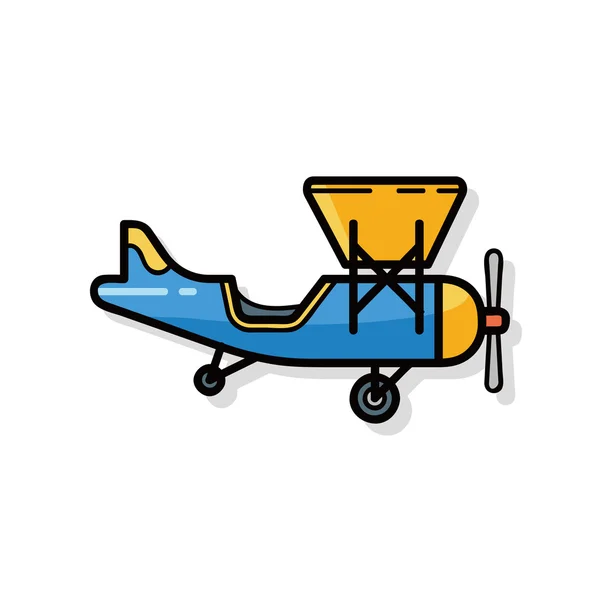 Doodle avião —  Vetores de Stock