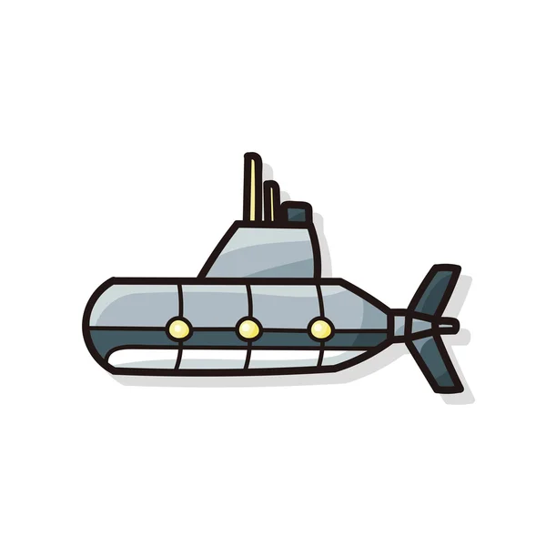 U-Boot-Doodle — Stockvektor