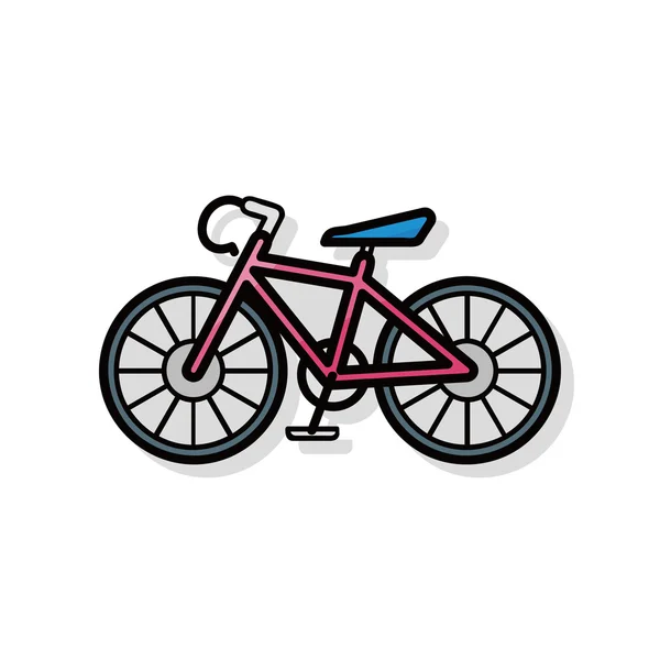 Gribouille de vélo — Image vectorielle