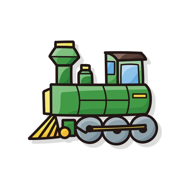 Treno doodle — Vettoriale Stock