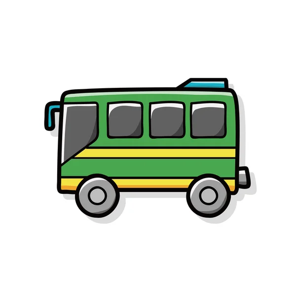 Garabato de autobús — Vector de stock