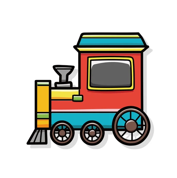 Doodle поїзд — стоковий вектор