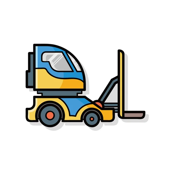 Camion cargo doodle — Image vectorielle