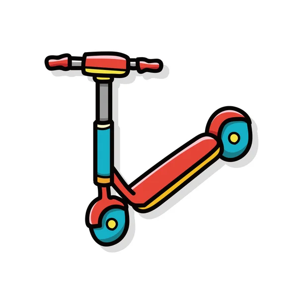 Garabato de bicicleta — Vector de stock