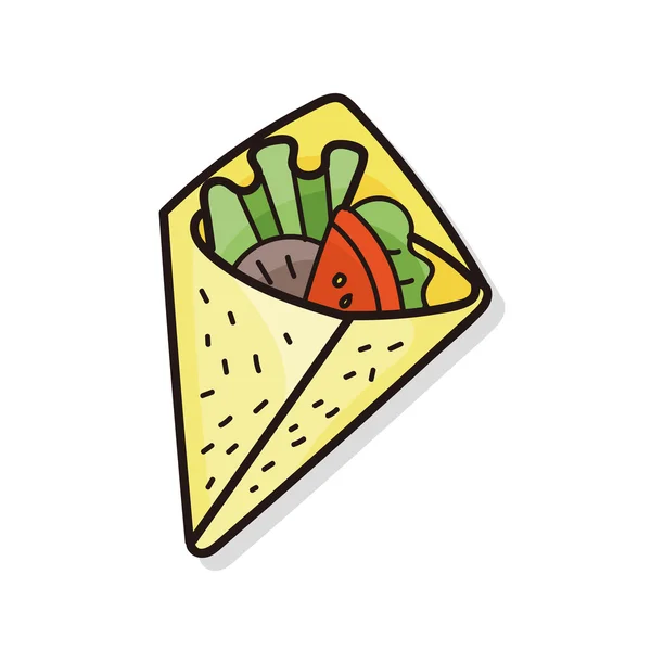 Sandwich-Doodle — Stockvektor