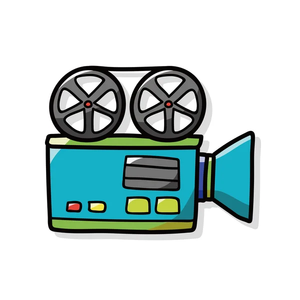 Videokamera-Doodle — Stockvektor