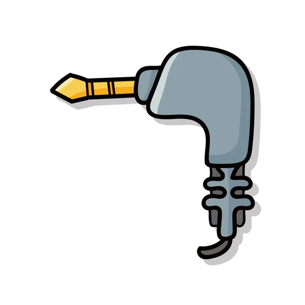 USB doodle — Stok Vektör