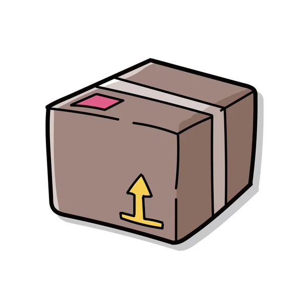 Box doodle — Stock Vector