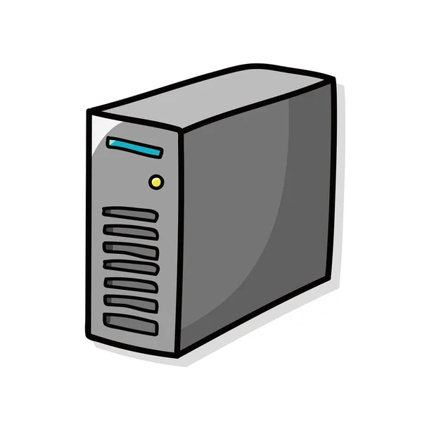 Host computer doodle — Stockvector