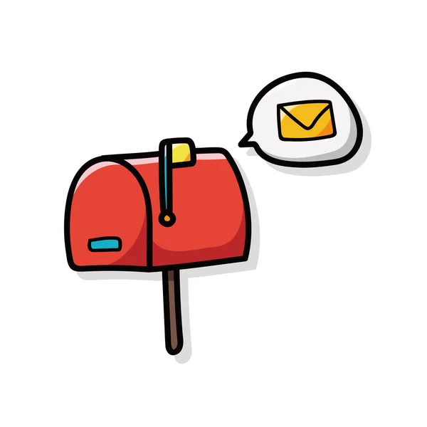 Mail-Doodle — Stockvektor