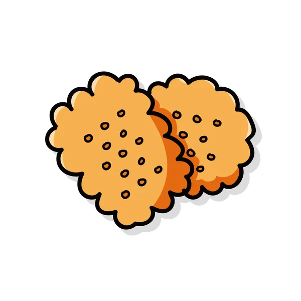 Biscuit doodle — Image vectorielle