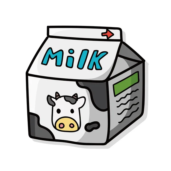 Mjölk doodle — Stock vektor