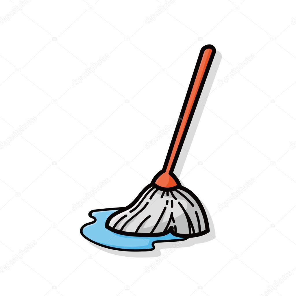 Mop doodle Stock Vector by ©wenchiawang 83550452