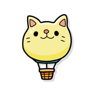 sıcak hava balonu doodle