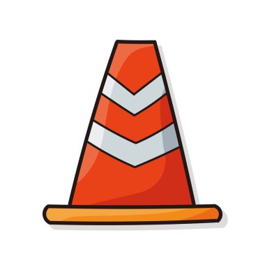 Dur işareti güvenlik bariyerleri doodle