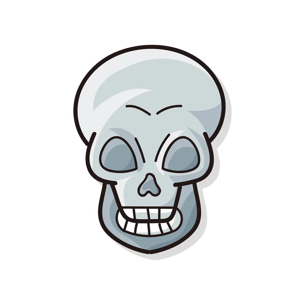 Gribouille du crâne — Image vectorielle