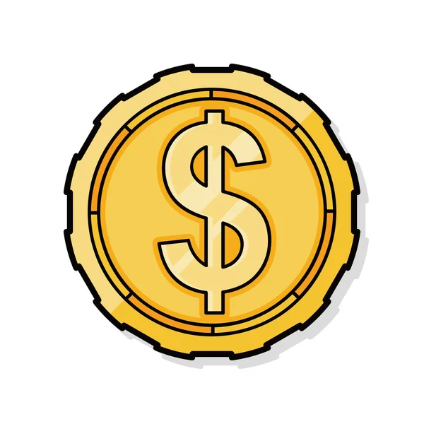 Money doodle — Stock Vector