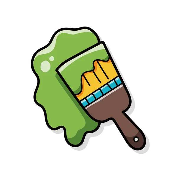 Paintbrush doodle — Stock Vector