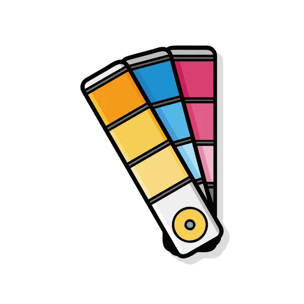 Χρώμα κάρτας doodle — Διανυσματικό Αρχείο