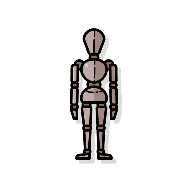 Dummy model doodle — Stockvector