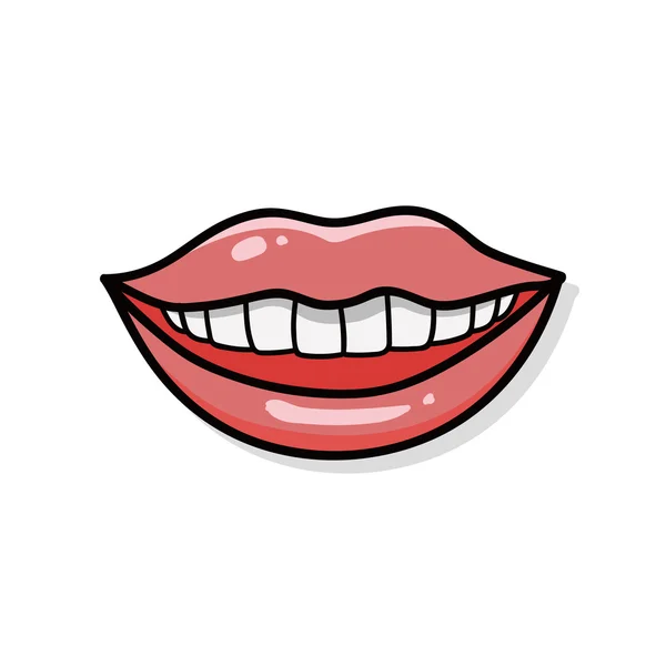 Doodle lèvres — Image vectorielle
