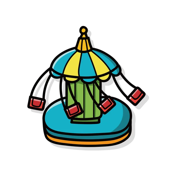 Merry-go-round doodle — Stockvector