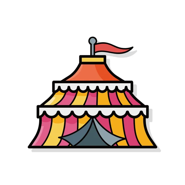 Circus doodle — Stock Vector