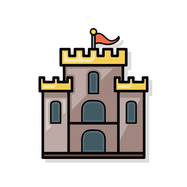 Castle doodle — Stock Vector