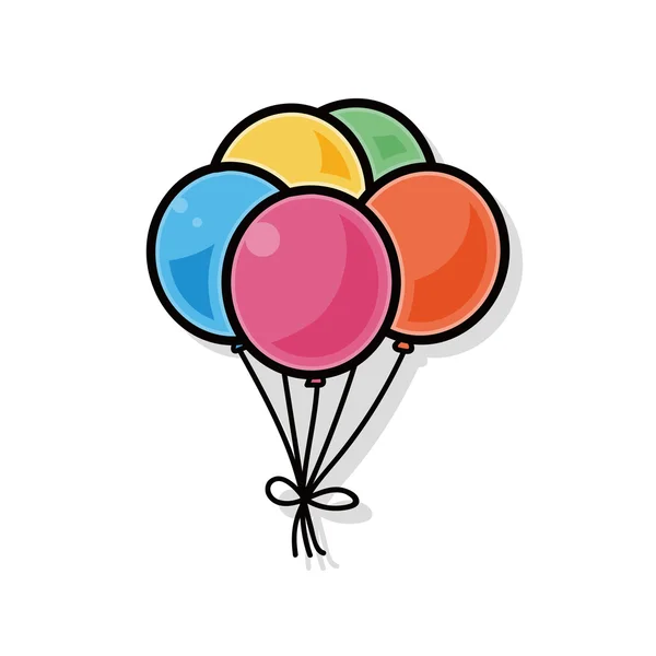 Ballon-Doodle — Stockvektor