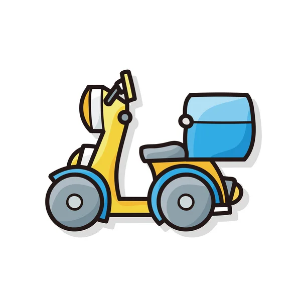 Motorfiets doodle — Stockvector