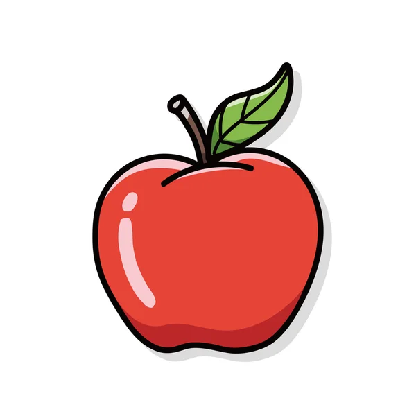 Doodle μήλο — Διανυσματικό Αρχείο