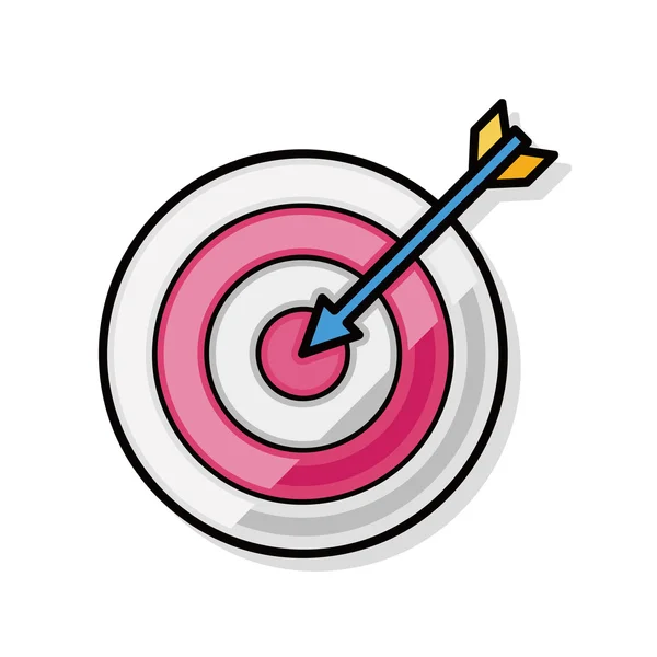 Archery doodle — Stock Vector